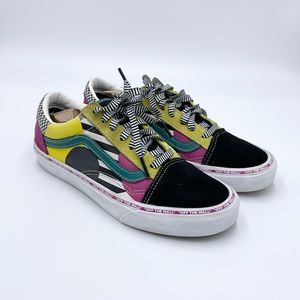 Vans Old Skool Juxtapose Disarray Black/ Multi VN0A4BUUT9E Woman’s 7 Mens 5.5